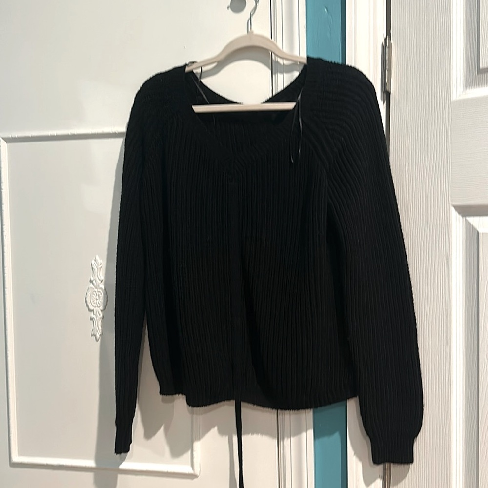 Black knit sweater, size medium, from the brand love tree